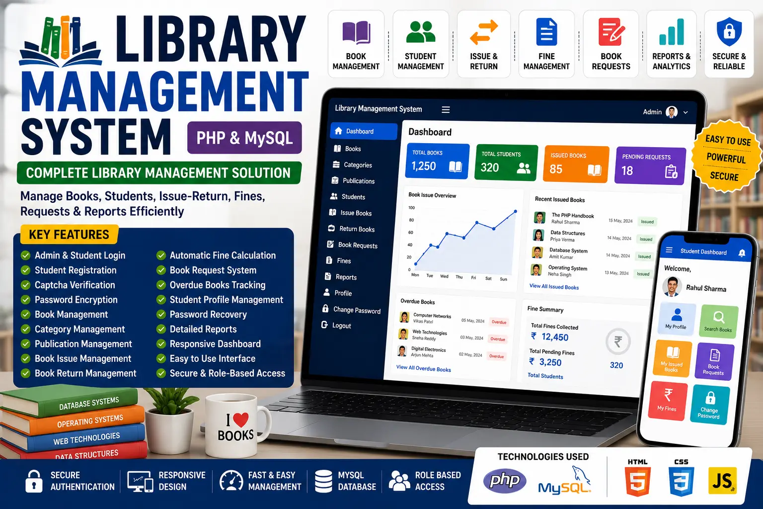 Library Management System Using PHP