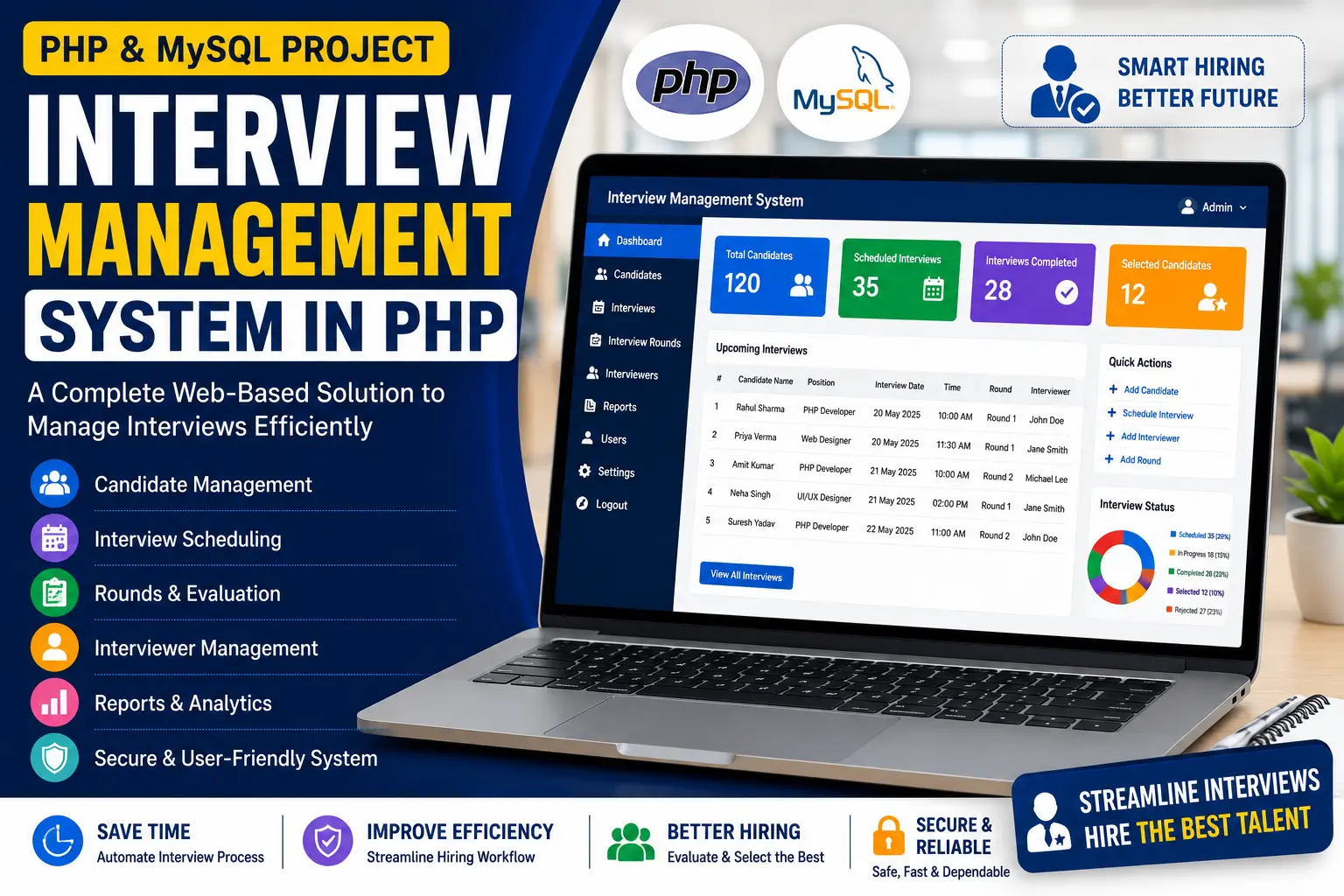 Interview Management System in PHP