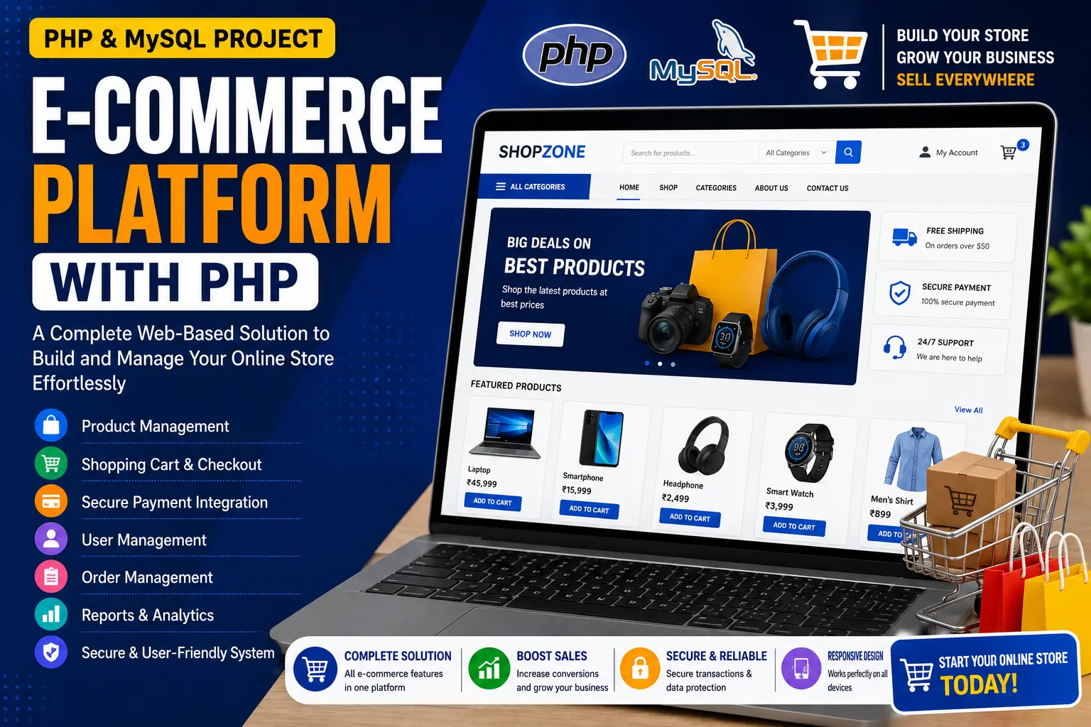 E-commerce Platform with PHP