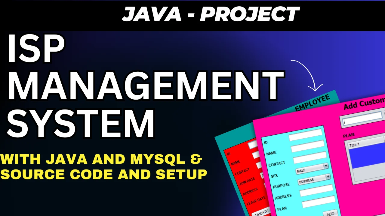 ISP Management System in Java and MySQL