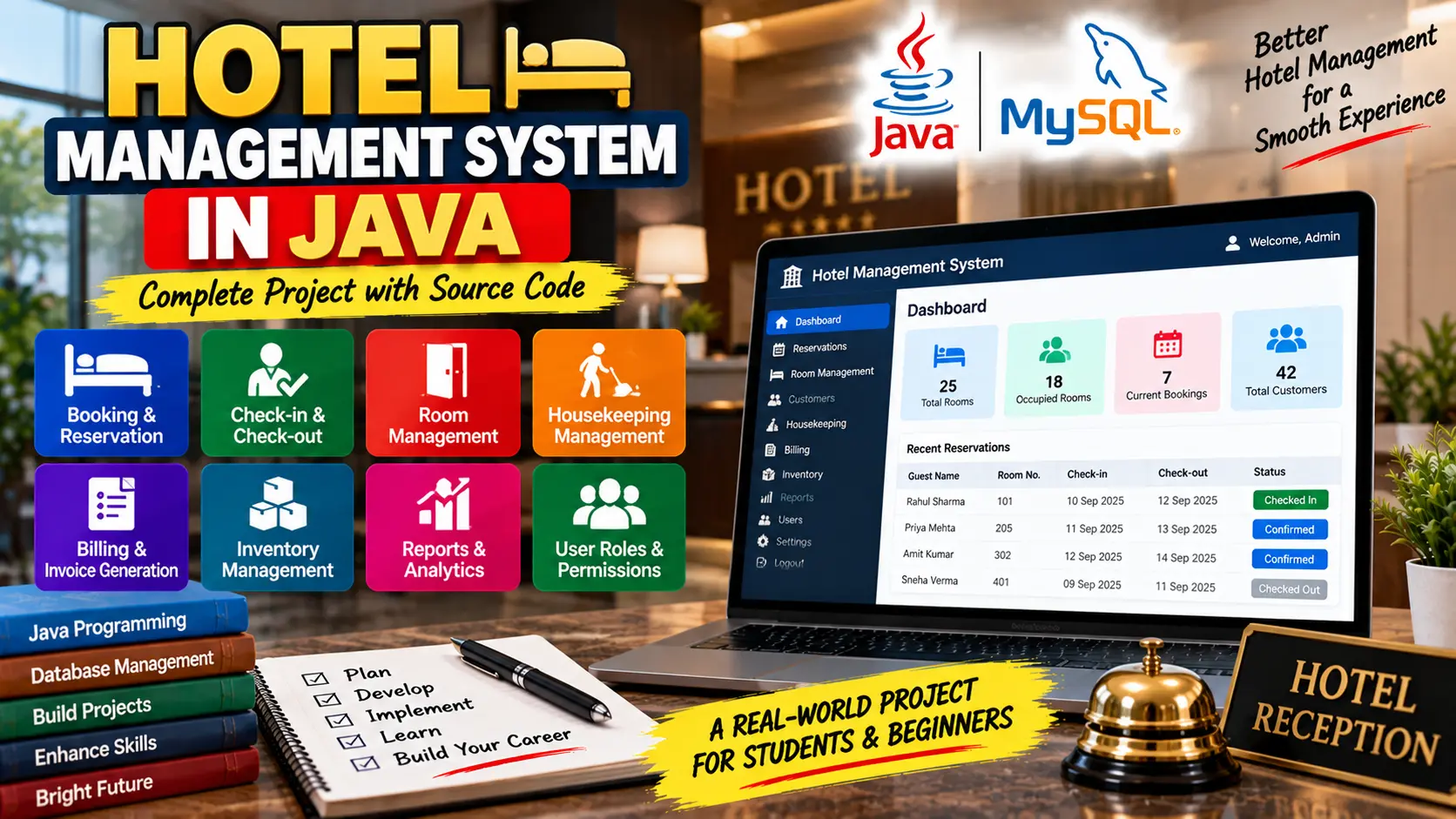 Hotel Management System in Java