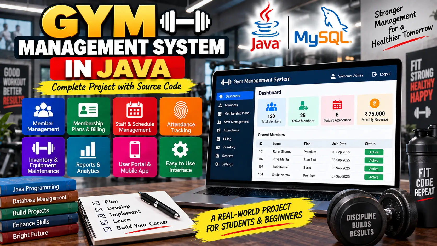 Gym Management System in Java