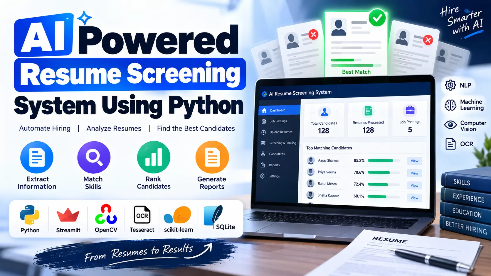 AI Powered Resume Screening System Using Python