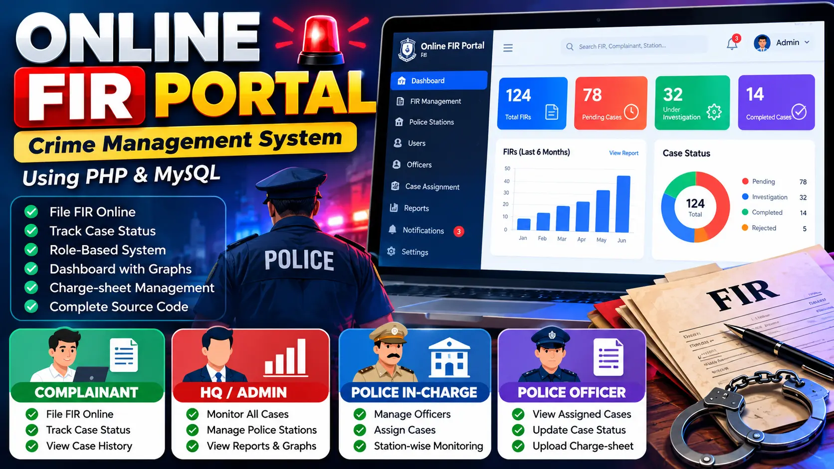 Online FIR Portal Using PHP and MySQL