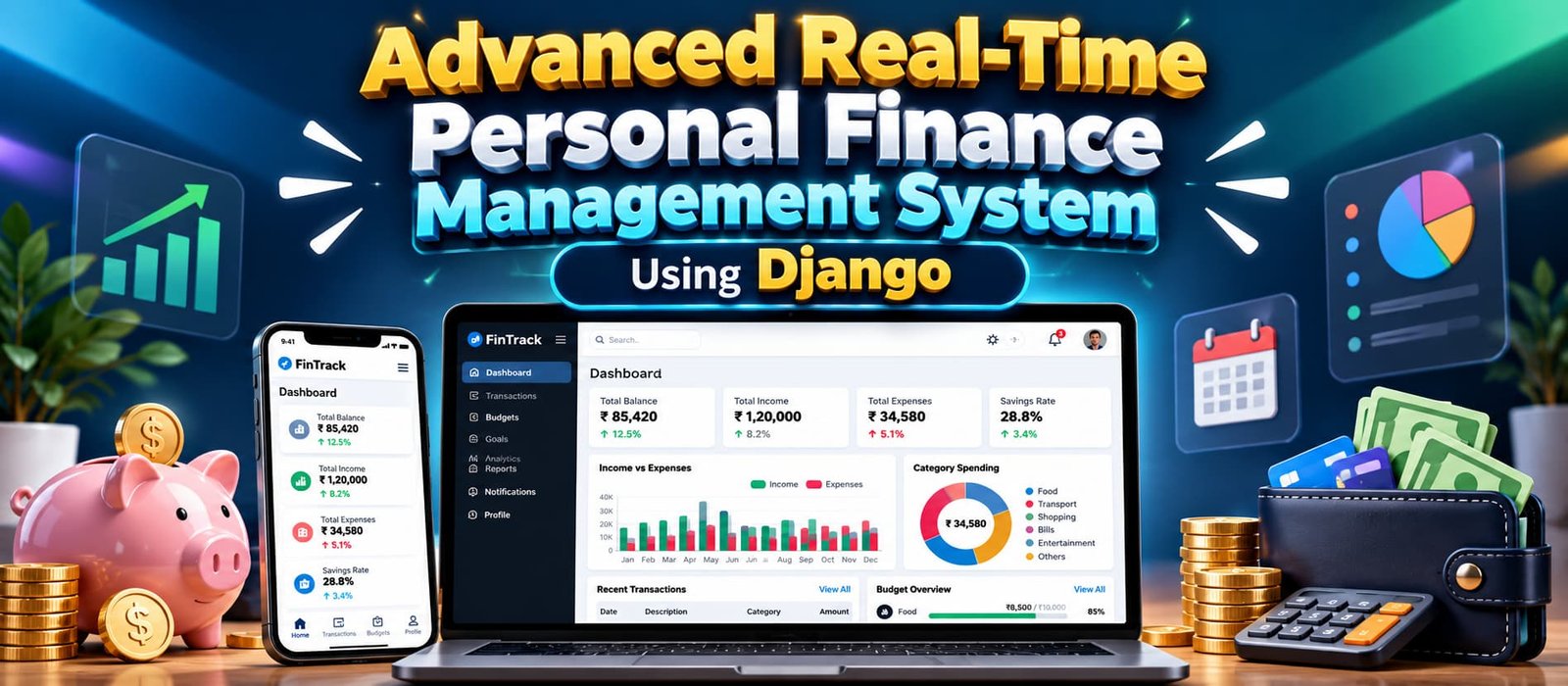 Advanced Real-Time Personal Finance Management System Using Django