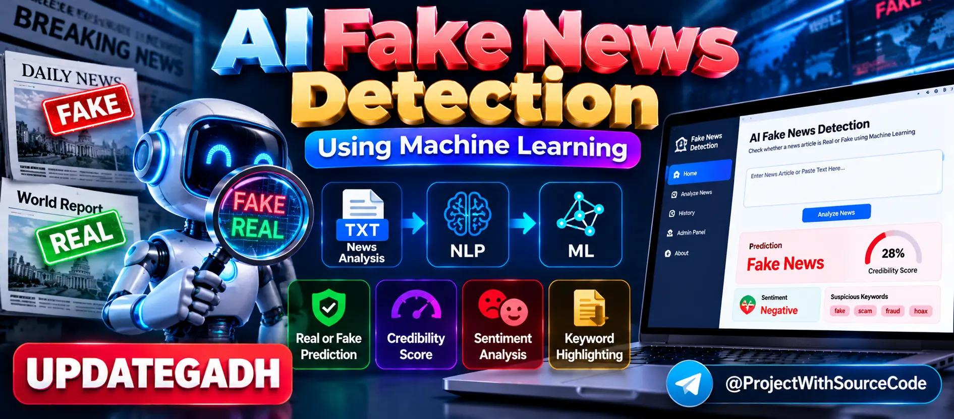 AI Fake News Detection Using Machine Learning