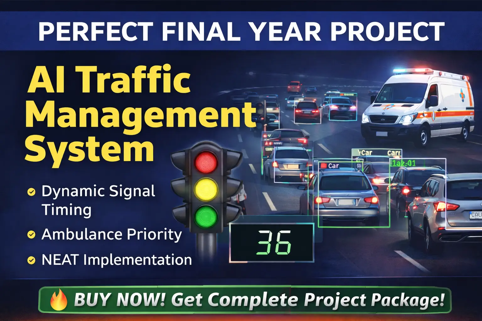 AI Traffic Management System Using Python