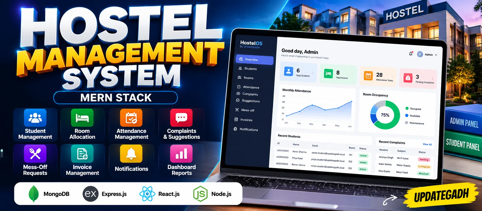 Hostel Attendance Management System Using MERN Stack