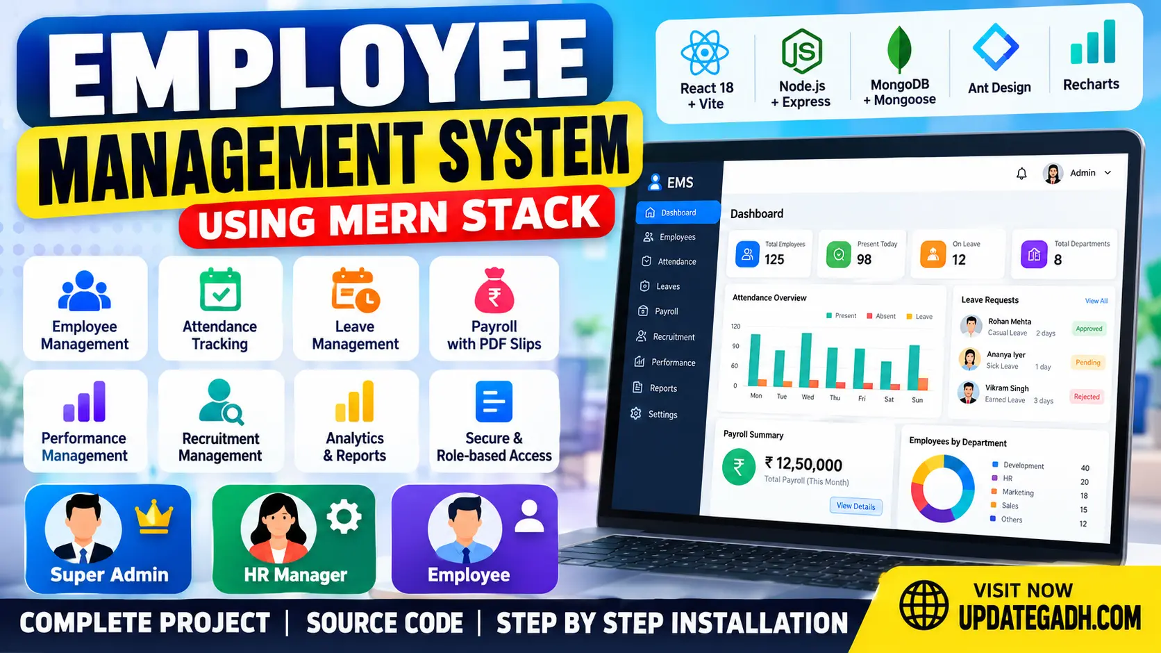 Employee Management System Using MERN Stack