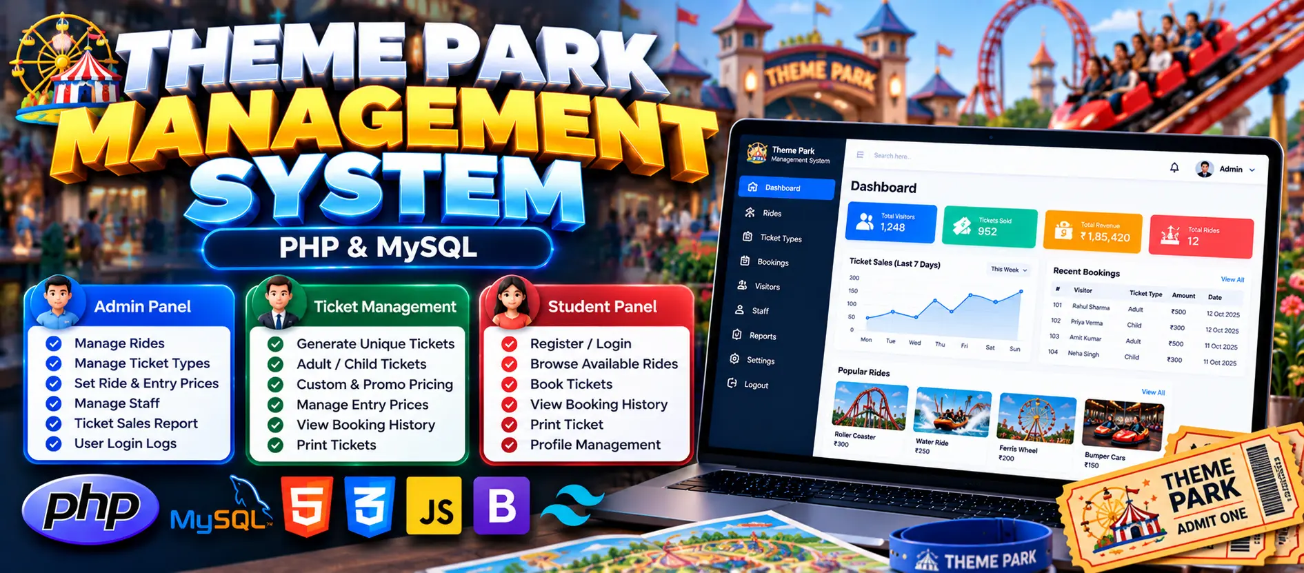 Theme Park Management System