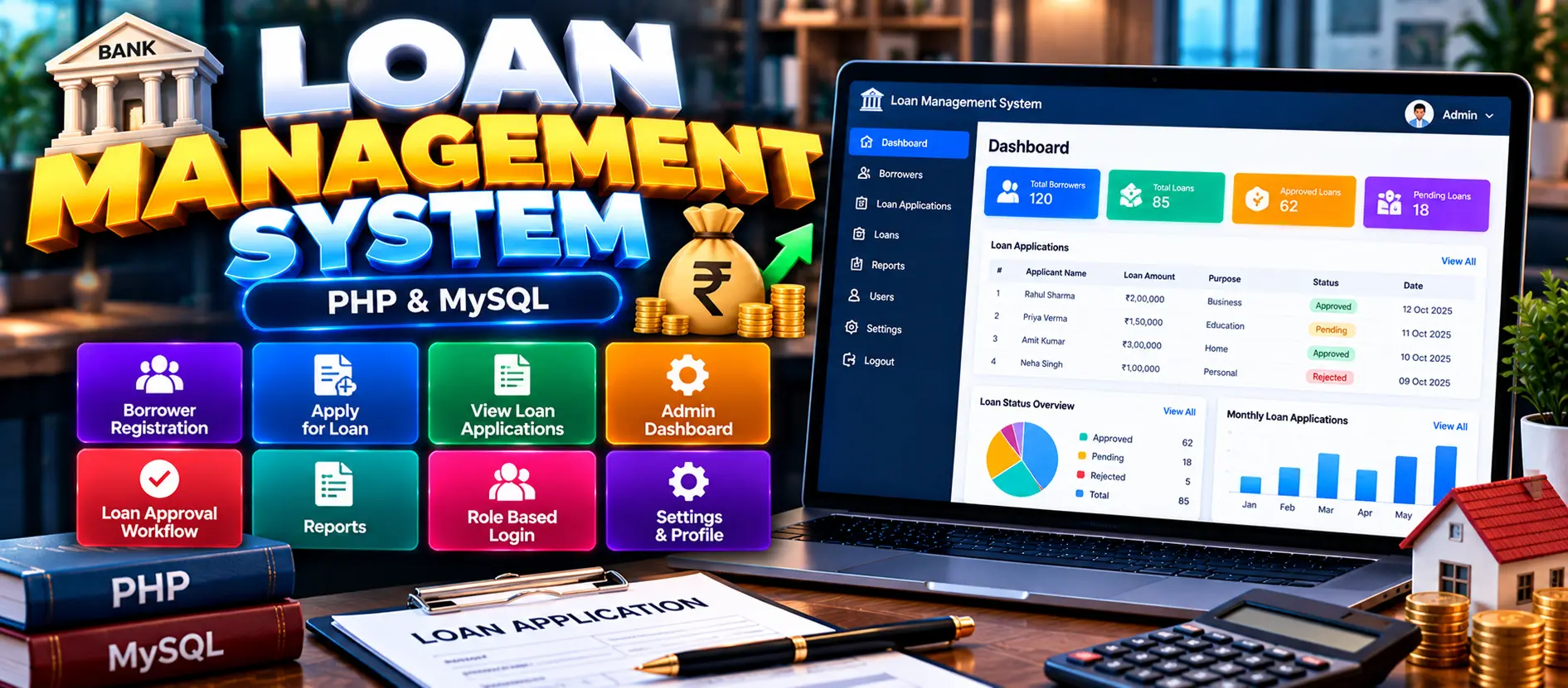 Loan Management System Using PHP and MySQL