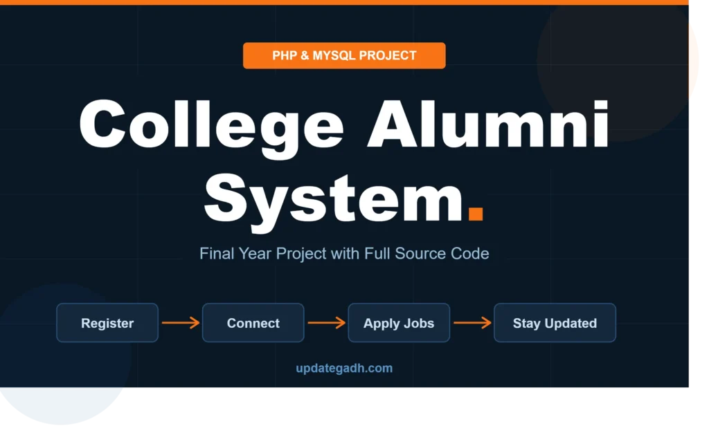 College Alumni System Project in PHP and MySQL