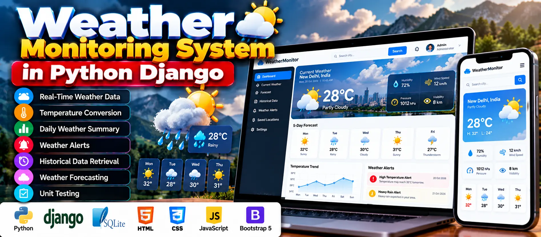 Weather Monitoring System Using Python
