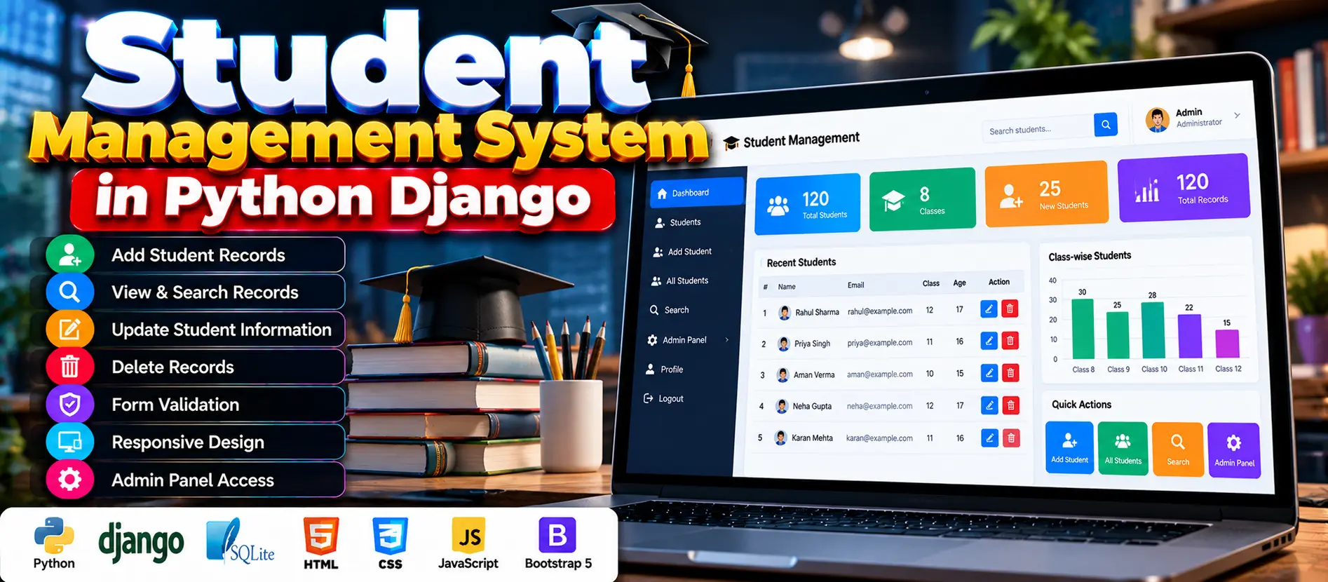 Student Data Management System Using Python