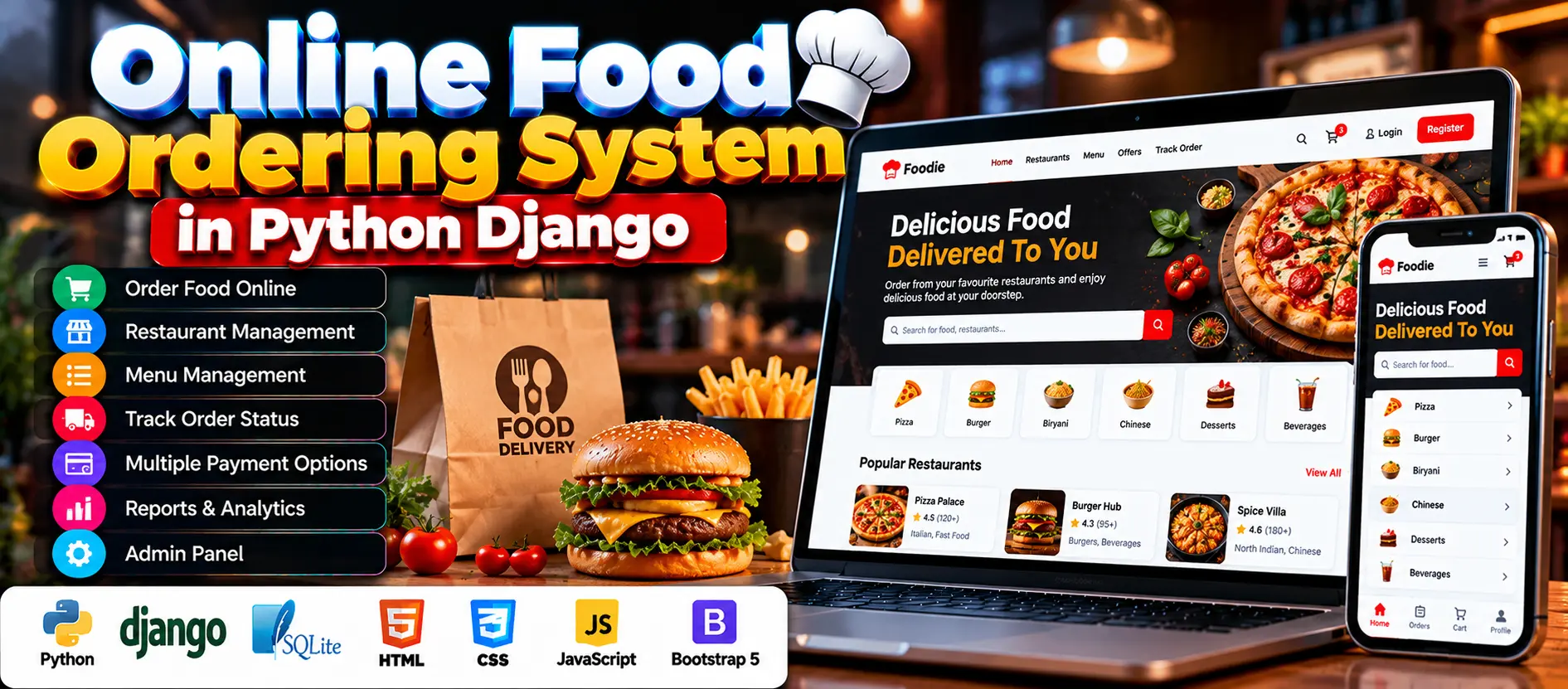 Online Food Ordering System in Python