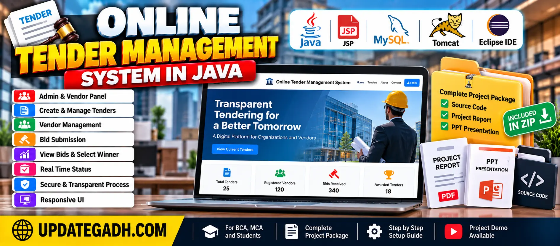 Online Tender Management System in Java