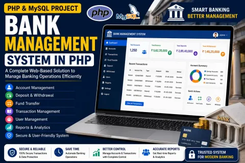 Bank Management System Using PHP