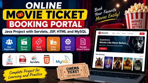 Movie Ticket Booking System Project in Java