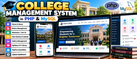 College Management System Project in PHP and MySQL