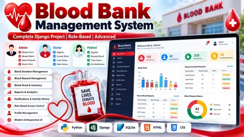 Blood Bank Management System Using Python Django