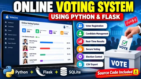 Real-Time Online Voting System Using Python and Flask