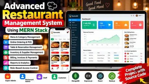 Restaurant Management System Using MERN Stack