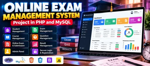 Online Exam Management System in PHP and MySQL