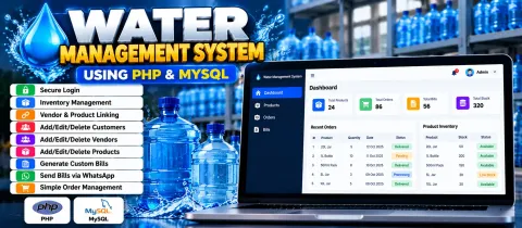 Water Management System Using PHP and MySQL