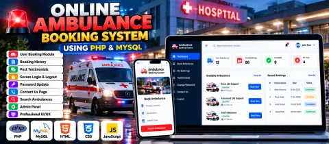 Online Ambulance Booking System Using PHP and MySQL