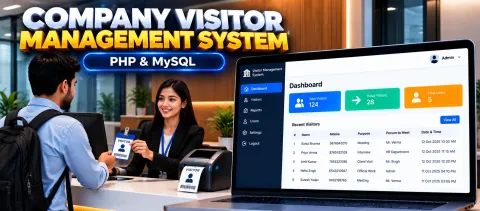 Company Visitor Management System Using PHP and MySQL