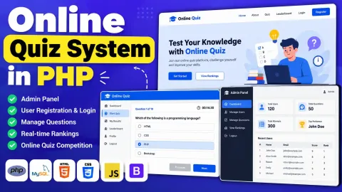 Online Quiz System in PHP and MySQL
