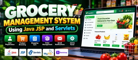 Grocery Management System using JSP and Servlets
