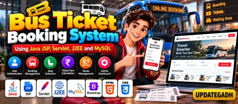 Bus Ticket Booking System Using Java (JSP, Servlet, J2EE, MYSQL)