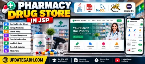 Pharmacy Drug Store in JSP