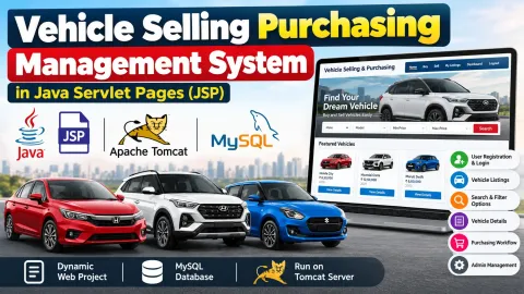 Vehicle Selling Purchasing Management System Using JSP