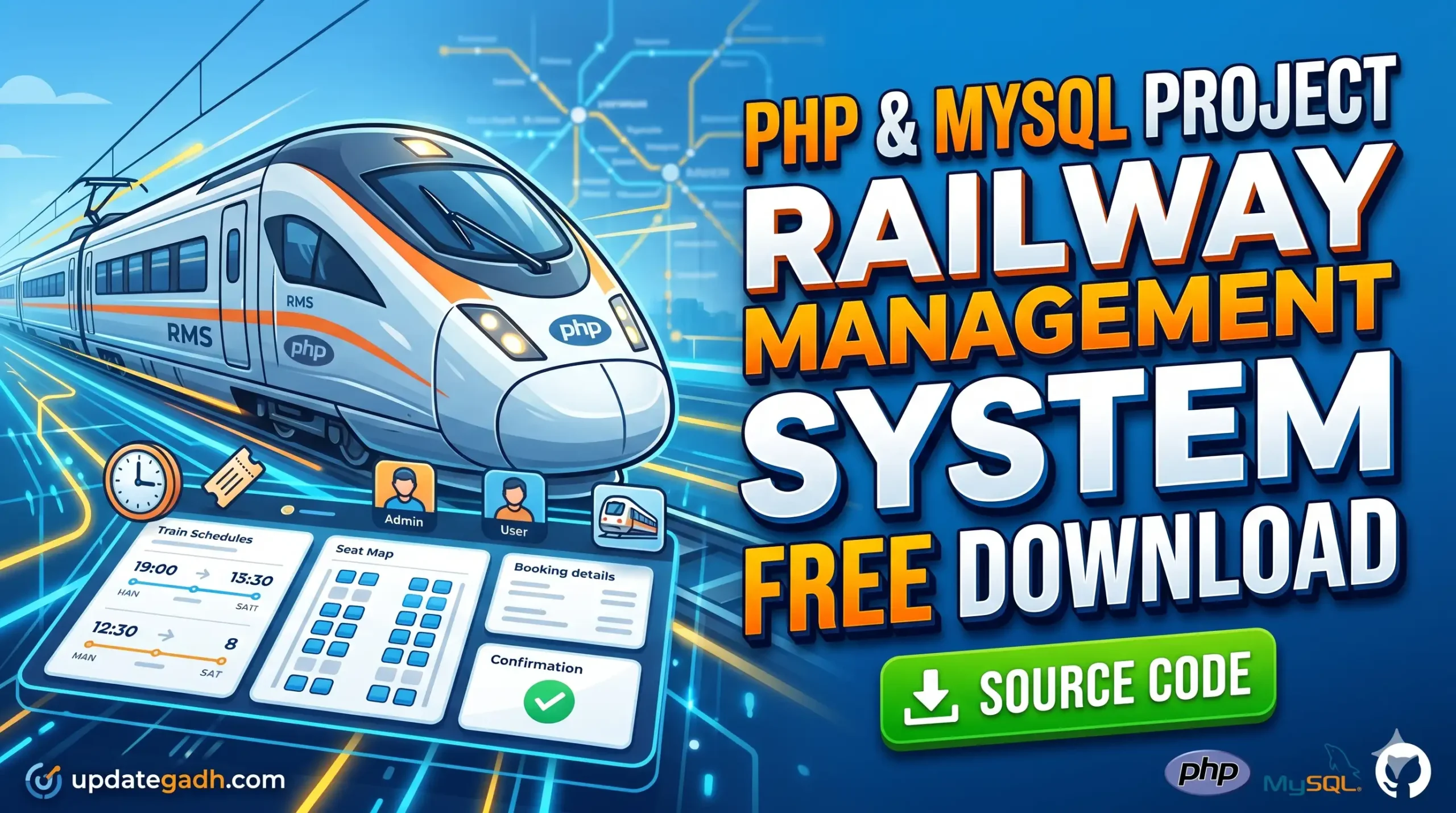 Railway Management System in PHP and MySQL